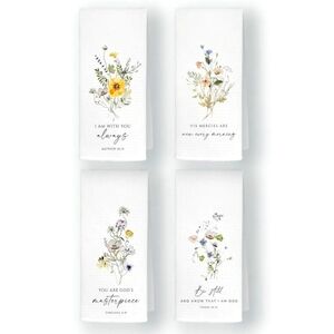Floral Inspirational Towels Set